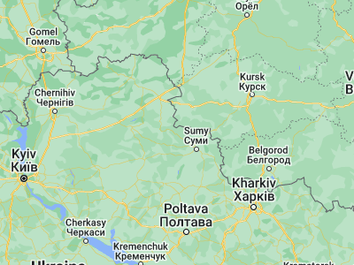 Map showing location of Bilopillya (51.15016, 34.31287)