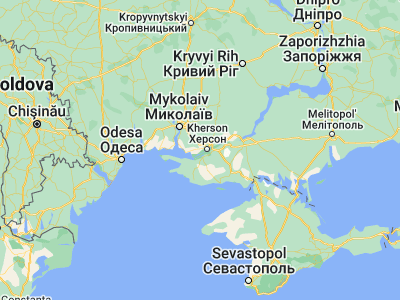 Map showing location of Bilozerka (46.6248, 32.44251)