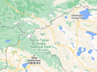 Map showing location of Bilüü (49.04372, 89.43798)