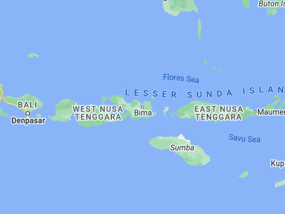 Map showing location of Bima (-8.46006, 118.72667)
