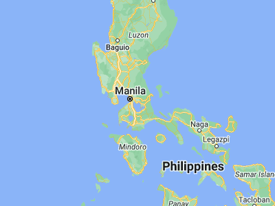 Map showing location of Binangonan (14.4646, 121.1929)