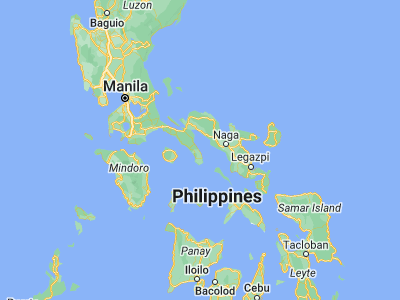 Map showing location of Binay (13.5019, 122.5983)