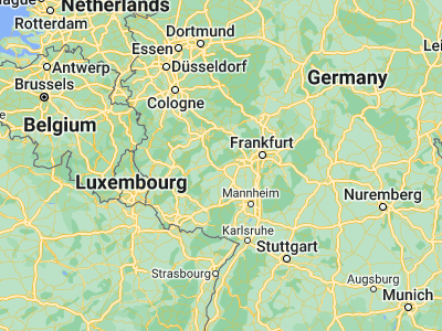 Map showing location of Bingen am Rhein (49.96675, 7.8992)