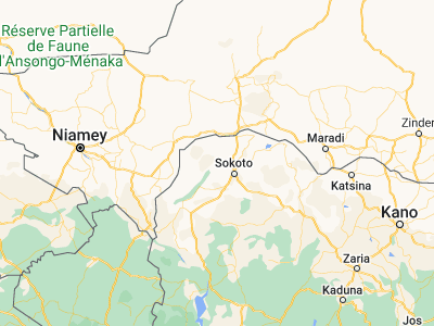 Map showing location of Binji (13.22277, 4.90955)