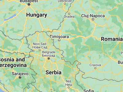 Map showing location of Birda (45.43333, 21.35)
