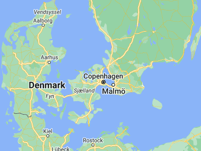 Map showing location of Birkerød (55.84759, 12.42791)