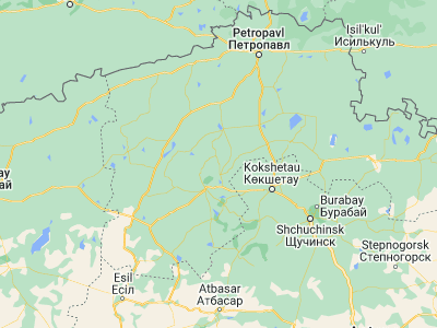 Map showing location of Birlestik (53.5836, 68.35517)