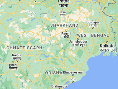 Map showing location of Birmitrapur (22.4, 84.76667)