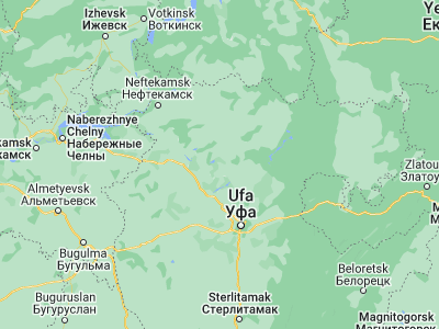 Map showing location of Birsk (55.42111, 55.54278)