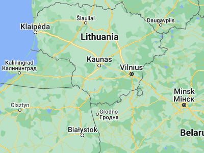 Map showing location of Birštonas (54.61667, 24.03333)