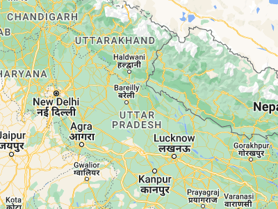 Map showing location of Bīsalpur (28.29187, 79.80307)