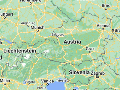 Map showing location of Bischofshofen (47.41667, 13.21667)