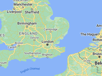 Map showing location of Bishops Stortford (51.87113, 0.15868)