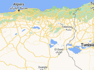Map showing location of Biskra (34.85038, 5.72805)