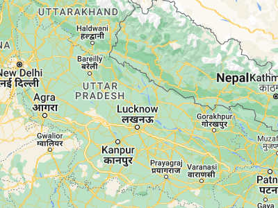 Map showing location of Biswān (27.49672, 80.99688)