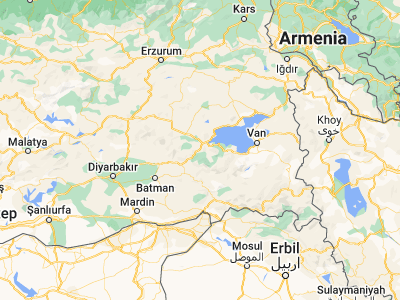 Map showing location of Bitlis (38.40115, 42.10784)