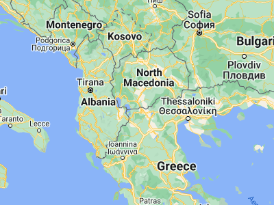 Map showing location of Bitola (41.03111, 21.34028)