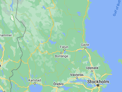 Map showing location of Bjursås (60.73333, 15.43333)