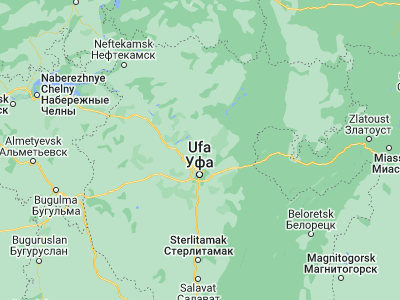 Map showing location of Blagoveshchensk (55.035, 55.97806)