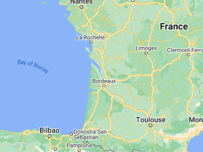 Map showing location of Blaye (45.13333, -0.66667)