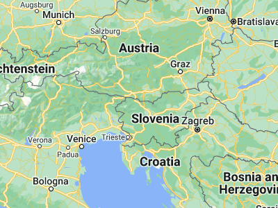 Map showing location of Bled (46.36917, 14.11361)