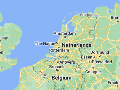 Map showing location of Bleiswijk (52.01083, 4.53194)