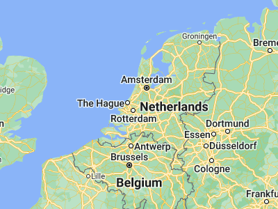 Map showing location of Bloemendaal (52.02878, 4.6944)