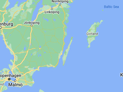 Map showing location of Blomstermåla (56.98333, 16.33333)