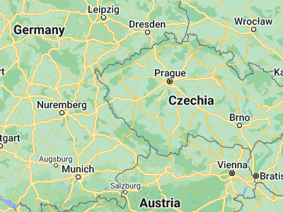 Map showing location of Blovice (49.5822, 13.54009)