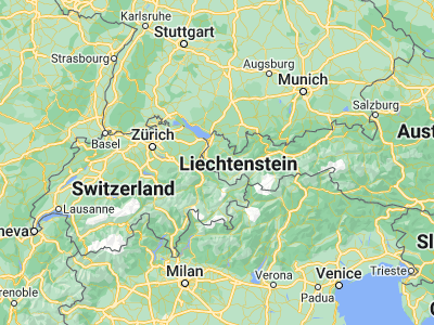 Map showing location of Bludenz (47.14972, 9.81667)