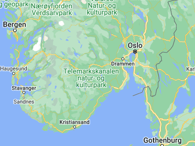 Map showing location of Bø (59.41299, 9.0693)