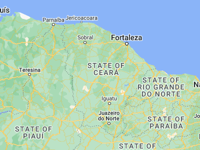 Map showing location of Boa Viagem (-5.1275, -39.73222)