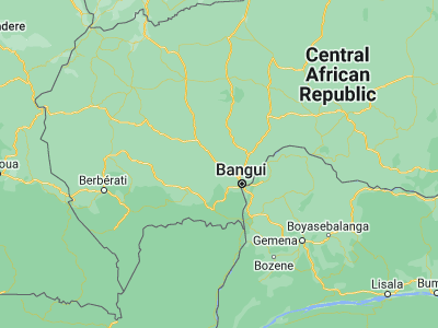 Map showing location of Boali (4.80048, 18.12747)