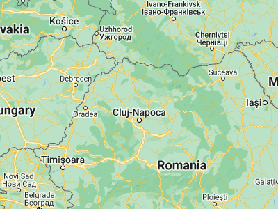 Map showing location of Bobâlna (47.13333, 23.65)