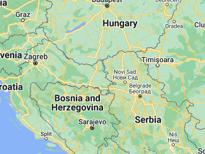 Map showing location of Bobota (45.42111, 18.85389)