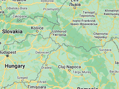 Map showing location of Bobovo (48.07166, 22.89585)