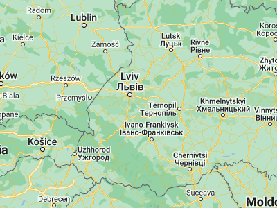 Map showing location of Bobrka (49.64093, 24.28874)