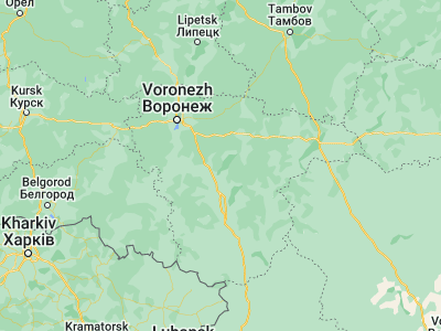 Map showing location of Bobrov (51.09611, 40.03333)