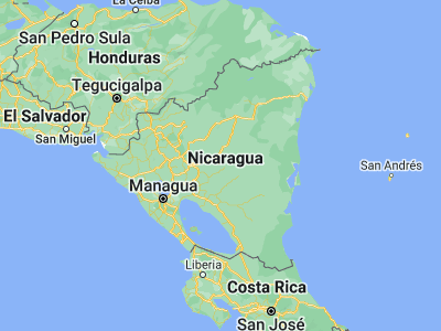 Map showing location of Bocana de Paiwas (12.78571, -85.12269)