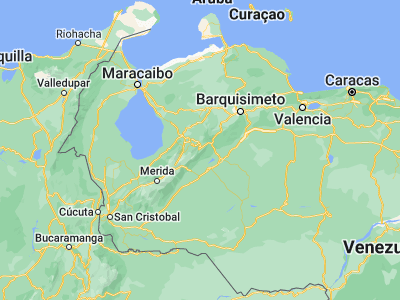 Map showing location of Boconó (9.24426, -70.26938)
