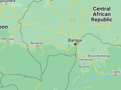 Map showing location of Boda (4.31887, 17.46953)