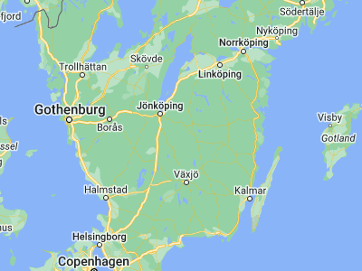 Map showing location of Bodafors (57.5, 14.7)