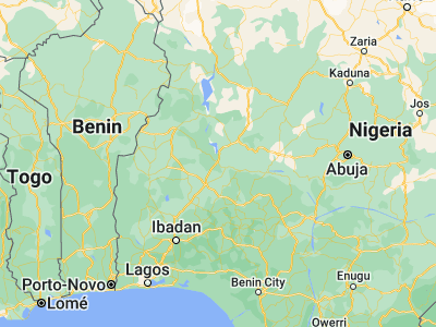 Map showing location of Bode Sadu (8.93333, 4.78333)