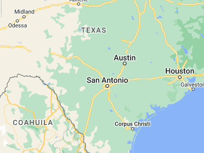 Map showing location of Boerne (29.79466, -98.73197)