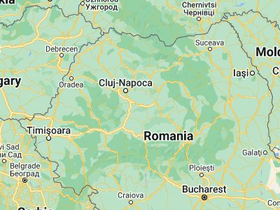 Map showing location of Bogata (46.45, 24.06667)