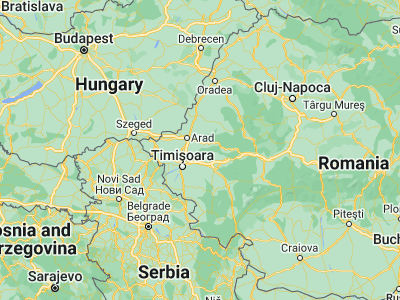 Map showing location of Bogda (45.97833, 21.5725)