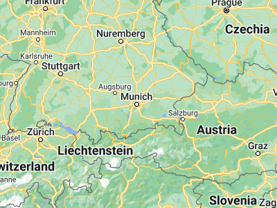 Map showing location of Bogenhausen (48.15221, 11.61585)
