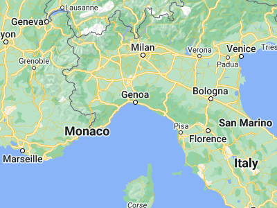 Map showing location of Bogliasco (44.37904, 9.06796)