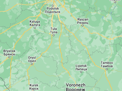 Map showing location of Bogoroditsk (53.77166, 38.12408)