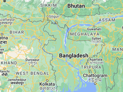 Map showing location of Bogra (24.85, 89.36667)